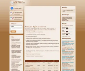 Petice.biz(Petice) Screenshot