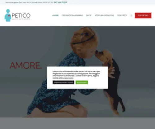 Petico.it(Servizi di Cremazione Animali a Milano) Screenshot