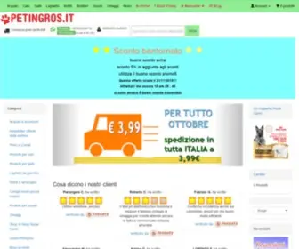 Petingros.it(Negozio animali online crocchette per cani gatti) Screenshot