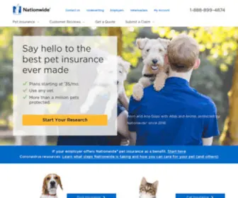 Petinsurance.com(The best pet insurance ever by Nationwide®) Screenshot