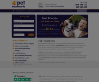 Petinsurance.ie(Pet Insurance Ireland) Screenshot