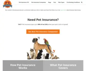 Petinsuranceu.com(Pet Insurance) Screenshot