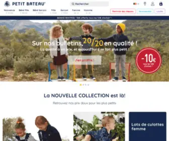 Petit-Bateau.be(Petit Bateau) Screenshot