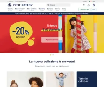Petit-Bateau.it(Abbigliamento bambini (bambino) Screenshot