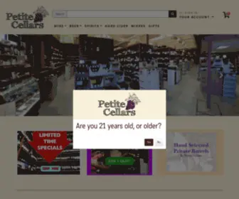 Petitecellars.com(Petite cellars) Screenshot