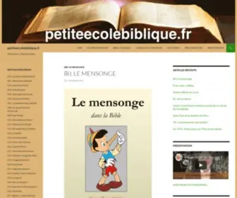 Petiteecolebiblique.fr(Chaque) Screenshot