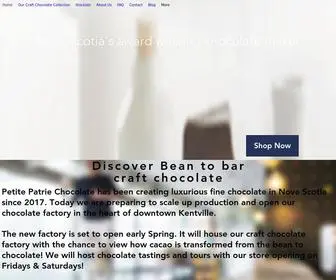 Petitepatriechocolate.com(Petite Patrie Chocolate) Screenshot