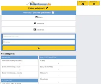 Petitesannonces.be(Petites) Screenshot
