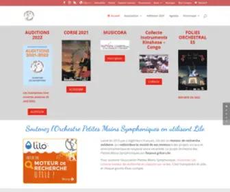 Petitesmainssymphoniques.com(Petites Mains Symphoniques) Screenshot