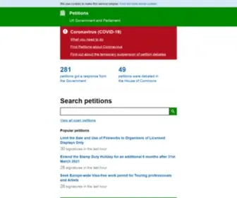 Petition.parliament.uk(Petition) Screenshot