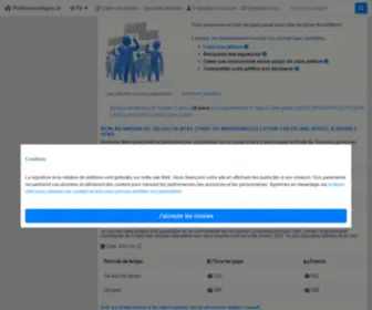 Petitionenligne.fr(Lancer une pétition en ligne) Screenshot