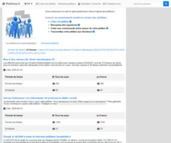 Petitions24.net(Lancer une pétition en ligne) Screenshot