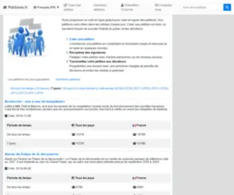 Petitions.fr(Lancer une pétition en ligne) Screenshot