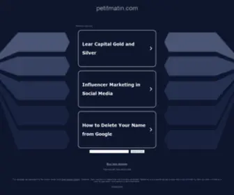 Petitmatin.com(Petitmatin) Screenshot