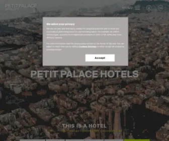 Petitpalace.com(Petit Palace Hotels) Screenshot