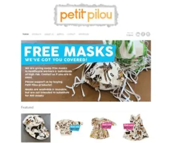 Petitpilou.com(Organic hand made baby clothing) Screenshot