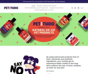 Petitudo.co(Natural pet grooming spa products for your dog grooming cat grooming) Screenshot