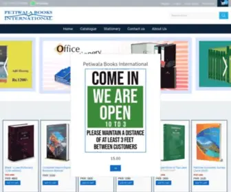 Petiwalabooks.com(Petiwala Books) Screenshot