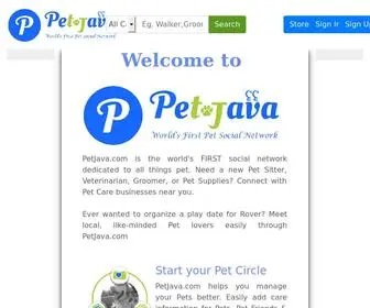 Petjava.com(World's First Social Network for Pet and their Owners) Screenshot