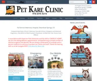 Petkareclinic.com(Certified Vet Hospital) Screenshot