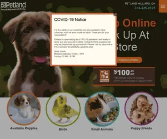 Petlandhilliard.com(Petland Hilliard) Screenshot