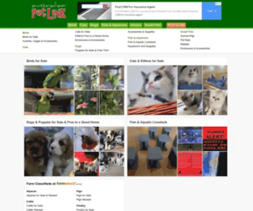 Petlink.com.au(Australian Pet Link) Screenshot