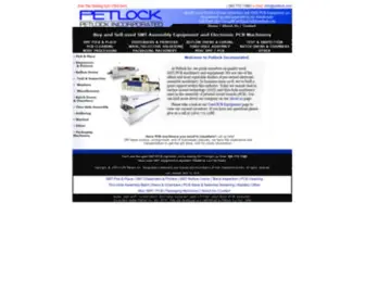 Petlock.com(Used SMT and PCB Electronic Assembly Equipment and Machinery) Screenshot