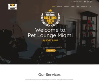 Petloungemiami.com(Miami's best dog hotel 2016) Screenshot