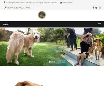 Petlovershut.com(Dog boarding in Gurgaon) Screenshot