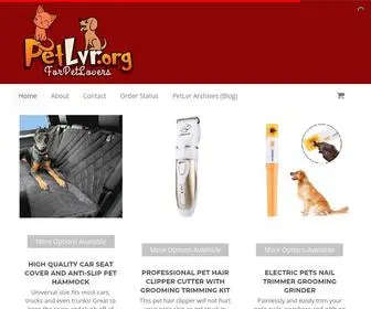Petlvr.org(Where Pet Lovers hang out and shop) Screenshot