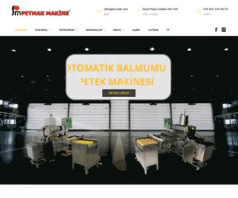 Petmakmakina.com.tr(Petmak Makine) Screenshot