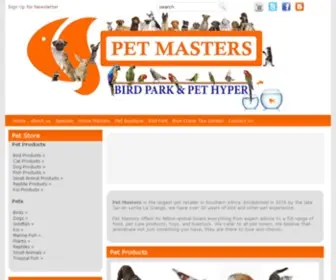 Petmasters.co.za(Pet Masters) Screenshot