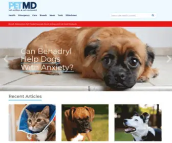 Petmd.com(The Best Pet Health & Care Advice from Real Vets) Screenshot