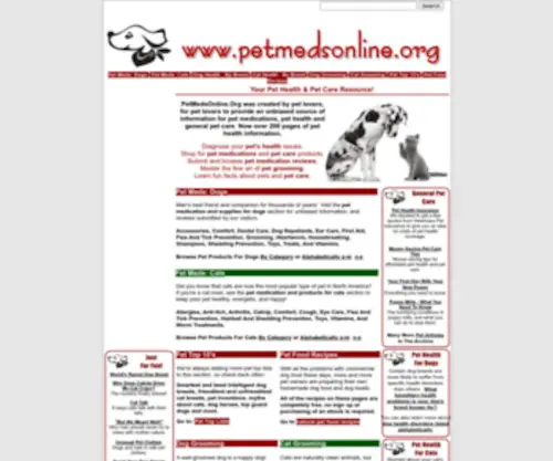 Petmedsonline.org(Pet Health) Screenshot