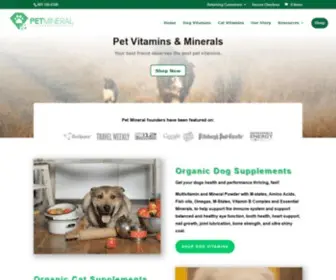 Petminerals.com(Multi-Vitamin Supplement for Dogs With Monatomic Ormes Elements) Screenshot