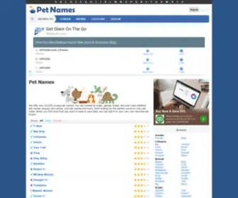 Petnames.net(Pet Names) Screenshot