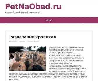 Petnaobed.ru(сайт) Screenshot