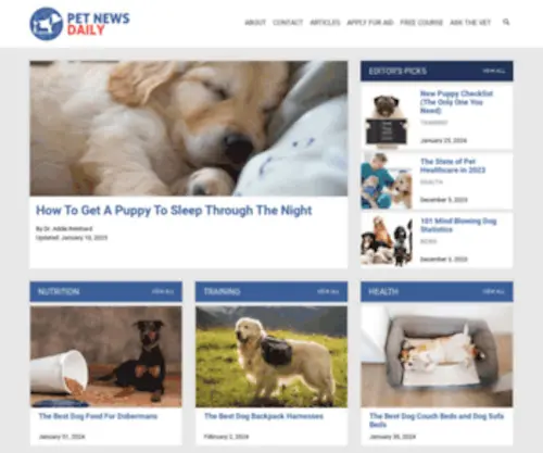 Petnewsdaily.com(Pet care advice) Screenshot
