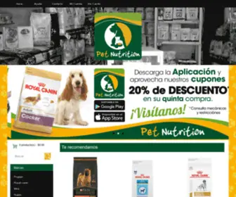 Petnutritiontienda.com(Pet Nutrition) Screenshot