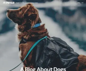 Petoji.com(Buyer's Guides and Tips for Dog Lovers) Screenshot