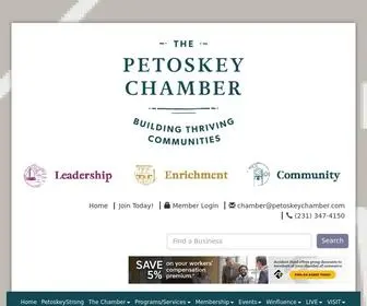 Petoskeychamber.com(Petoskey Regional Chamber of Commerce) Screenshot