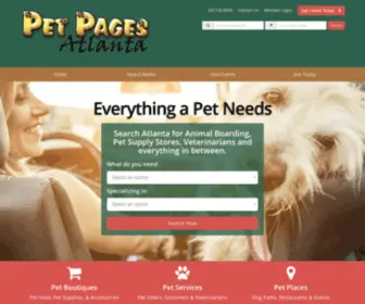 Petpagesatlanta.com Screenshot