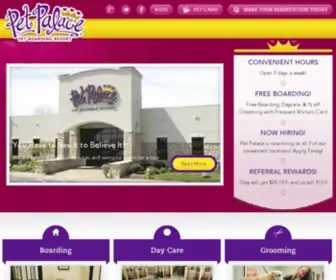 Petpalaceresort.com(Pet Palace) Screenshot