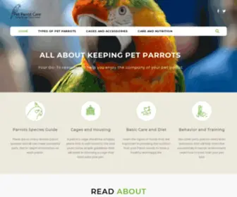 Petparrotcare.com(Pet Parrot Care) Screenshot