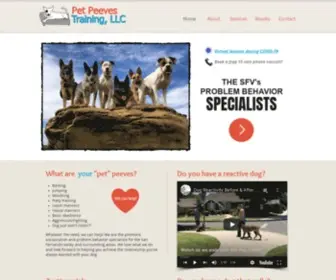 Petpeevestraining.com(Best Dog Training San Fernando Valley) Screenshot