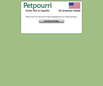 Petpourri.com(All American Made Pet Products) Screenshot