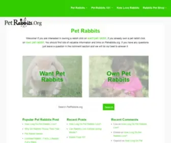 Petrabbits.org(Pet Rabbits) Screenshot