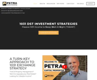 Petracapitalproperties.com(1031 Exchange) Screenshot