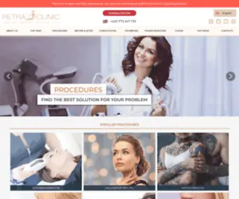 Petraclinic.co.uk(A clinic of aesthetic medicine) Screenshot