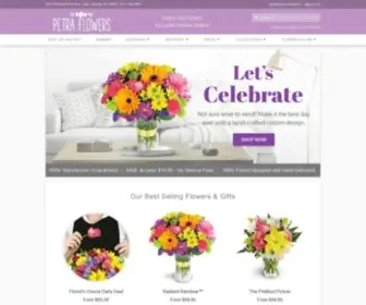 Petraflowers.com(Flower Delivery in East Lansing) Screenshot